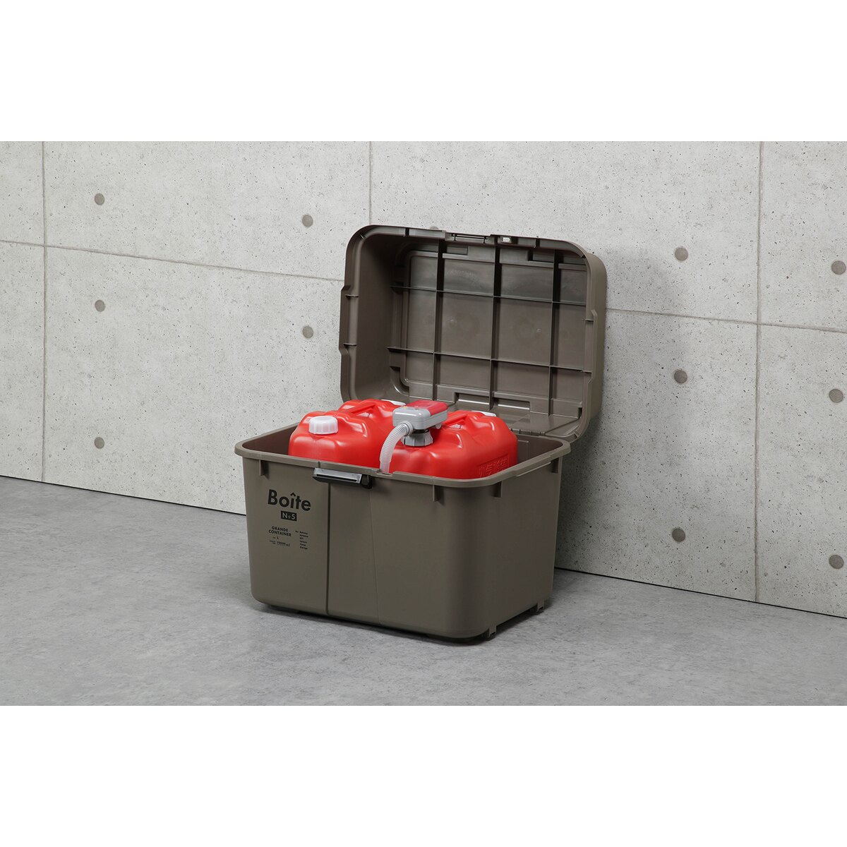 【送料無料】グリーンパル Boiteガレージ ベランダコンテナ70L ブラウン MA-4012