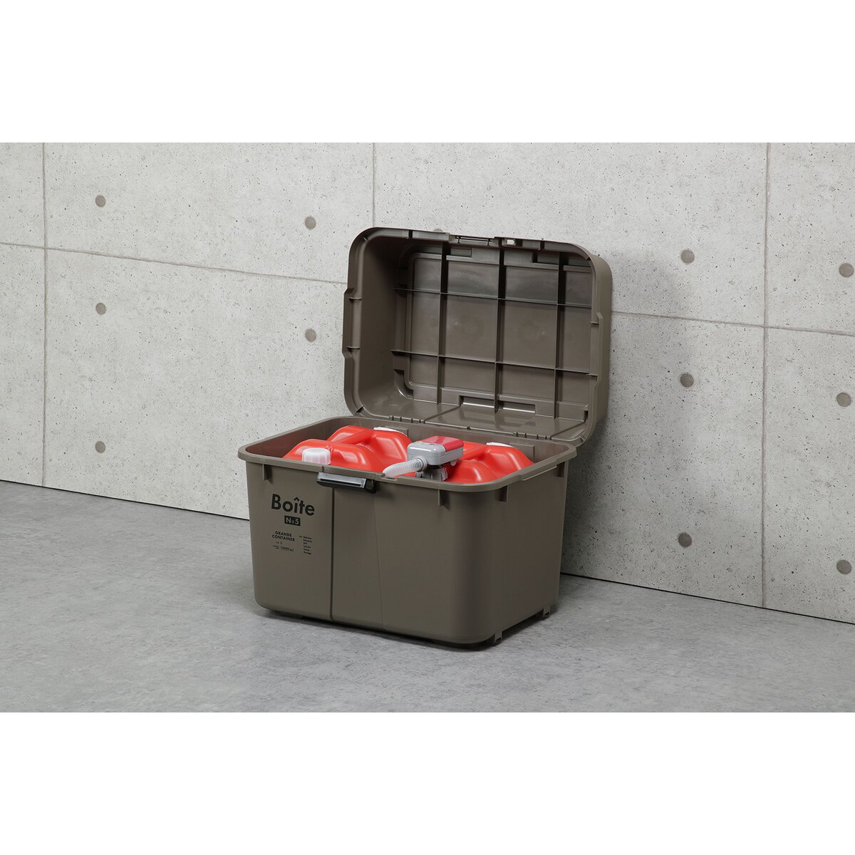 【送料無料】グリーンパル Boiteガレージ ベランダコンテナ70L ブラウン MA-4012