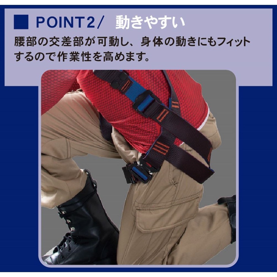 送料無料】ウイザ WIZA ツヨロン レヴォ ハーネス ブルー M ツイン