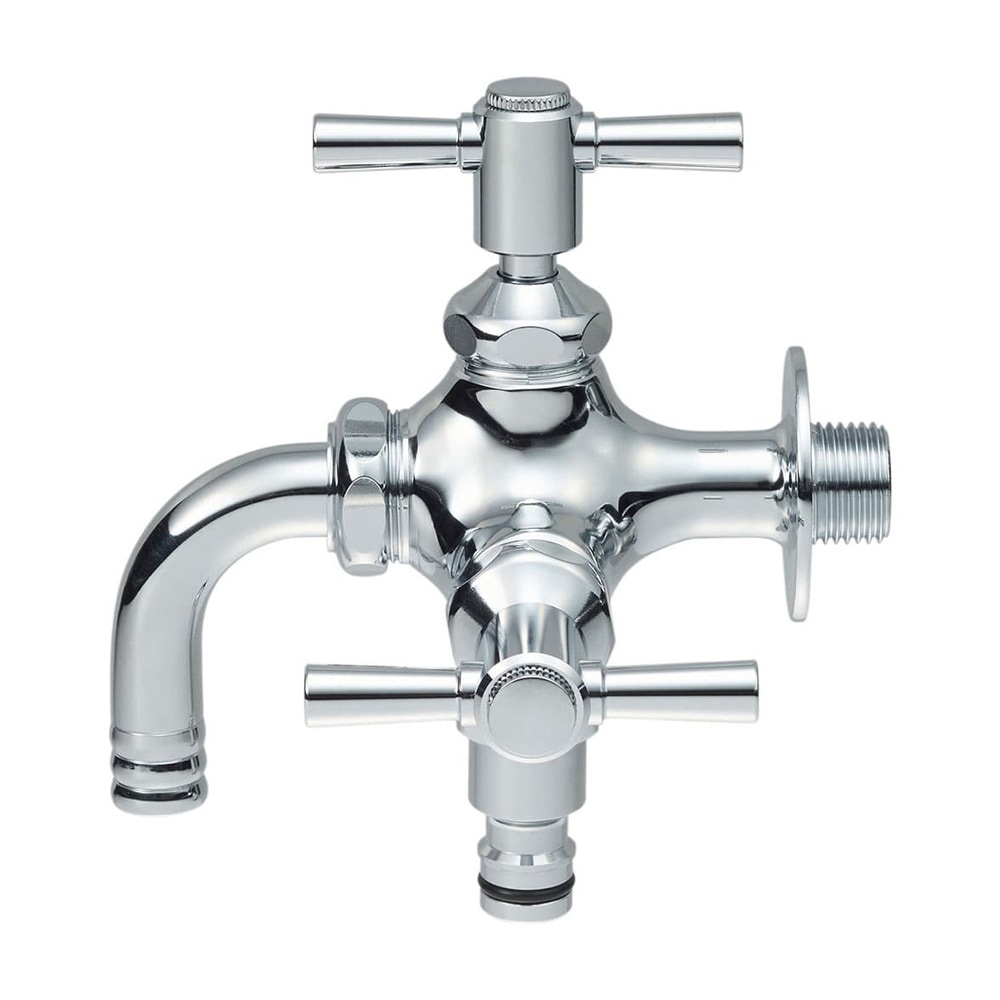 送料無料】サンエイ SANEI 散水用二口横水栓 F126YV-13 | 水廻り・水道