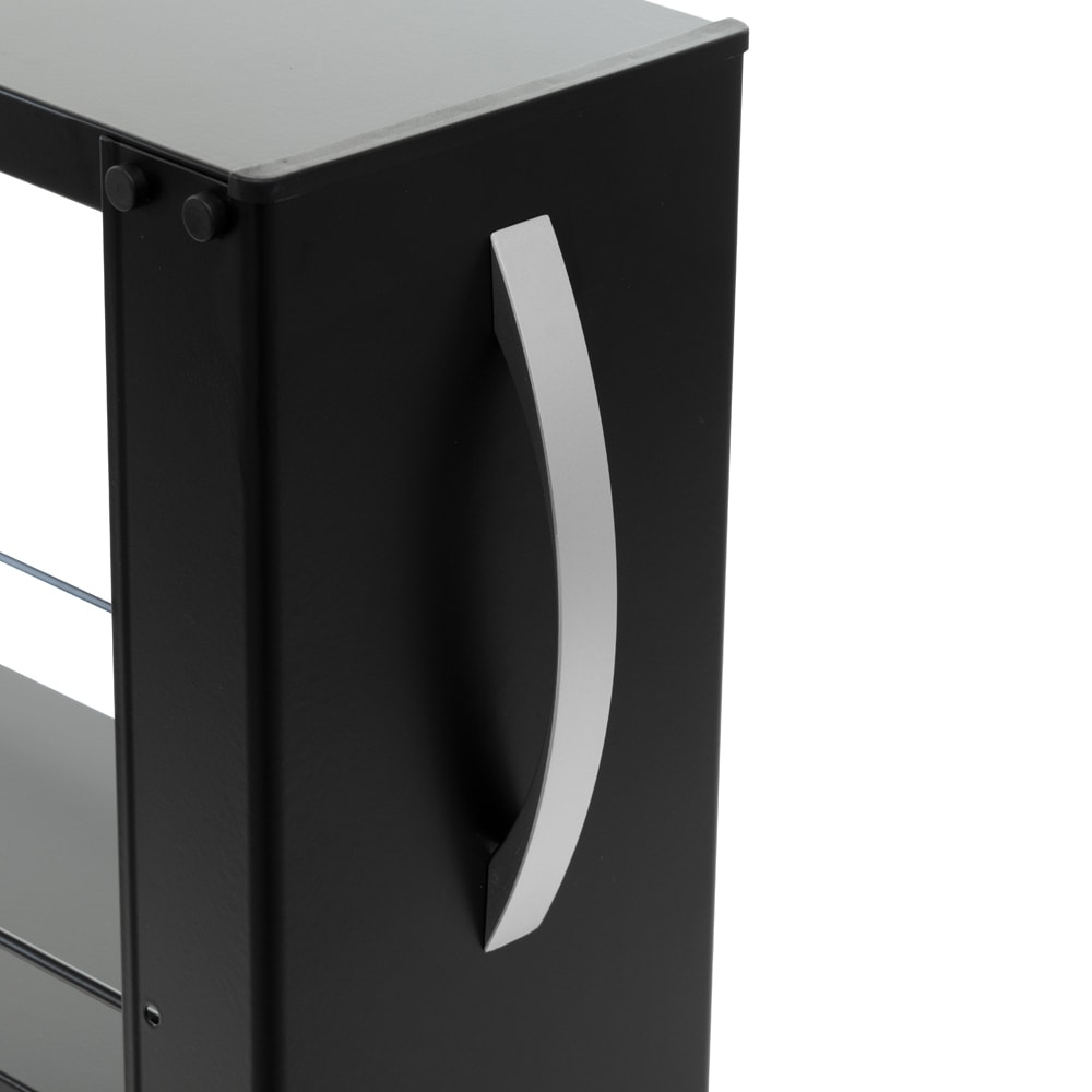 送料無料】田窪工業所 タクボ トールワゴンハイタイプ 幅15cm ブラック