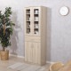 【送料無料】不二貿易 ハイキッチンキャビネット 180×60 オーク FBC657 【メーカー直送・代引不可・置配不可・配送地域限定】