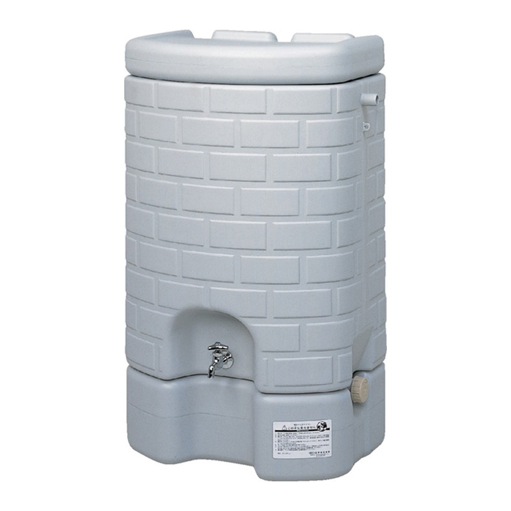 【送料無料】【法人限定】サンコー 雨水タンク 200L セット グレー 806600-01 【メーカー直送・代引不可・置配不可】