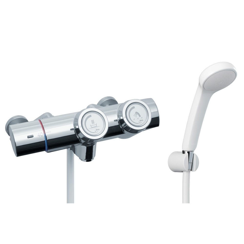 送料無料】INAX プッシュ式サーモスタット付シャワーバス水栓 RBF-815