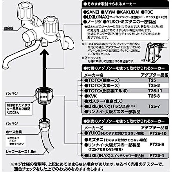 サンエイ SANEI シャワーセット PS39-CTA-WW | 水廻り・水道用品