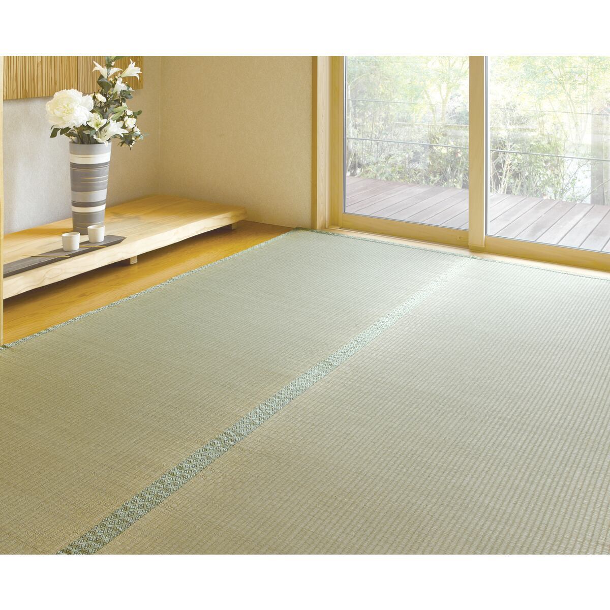 送料無料】い草上敷き 白山 江戸間 6畳 261×352cm 【メーカー直送・代