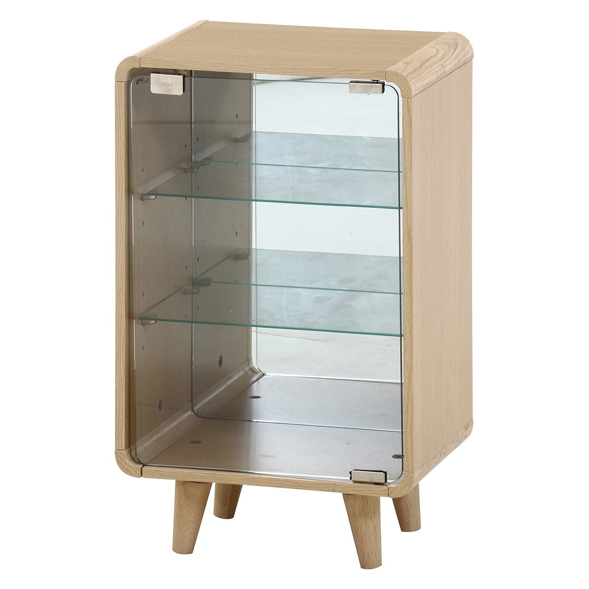 【送料無料】不二貿易 コレクションシェルフ クレール ミドル オークナチュラル FBC667-1 【メーカー直送・代引不可・置配不可・配送地域限定】