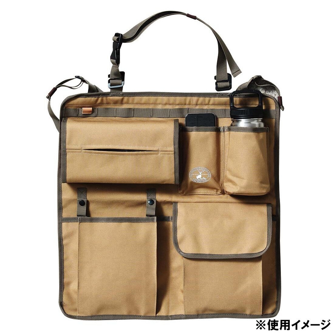 【送料無料】キャプテンスタッグ ビヨンドストレージ チェア&シートポケット カーキ UP-1065