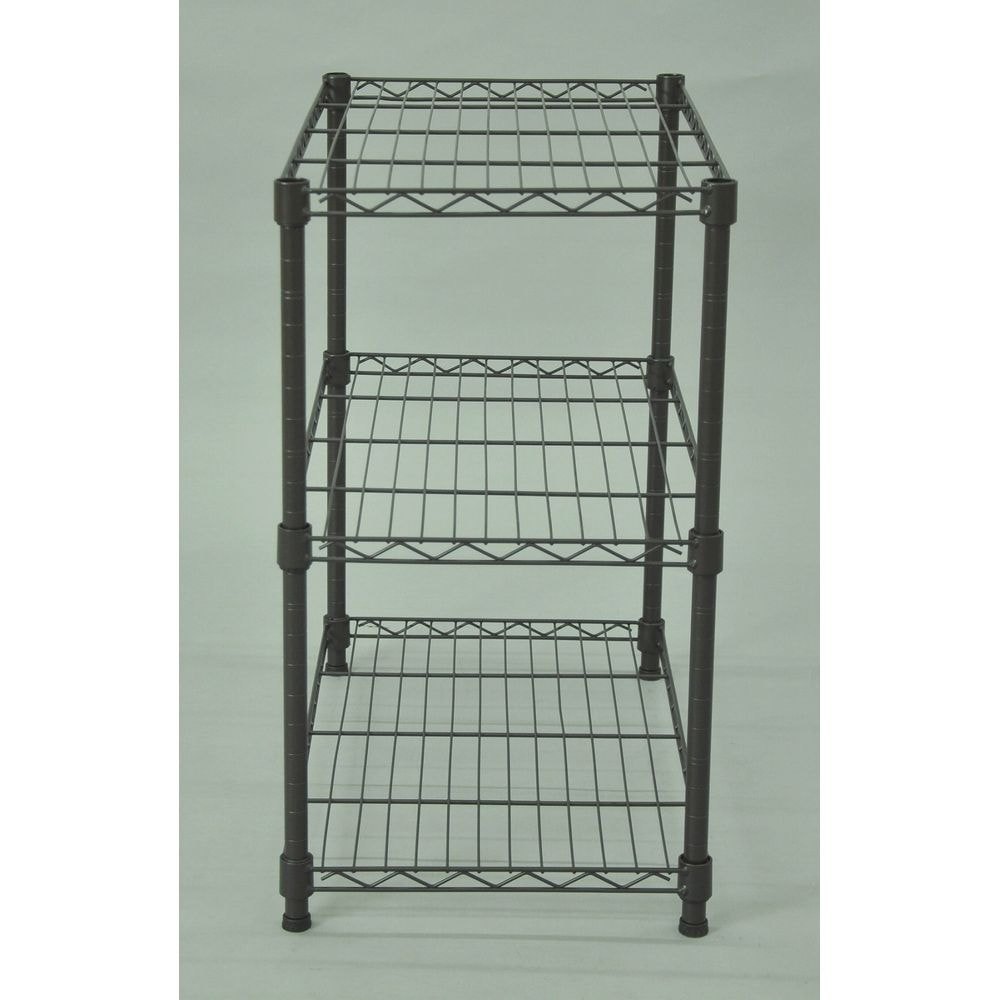 送料無料】エイ・アイ・エス 19φスチールラックセット 3段 ブラウン NS