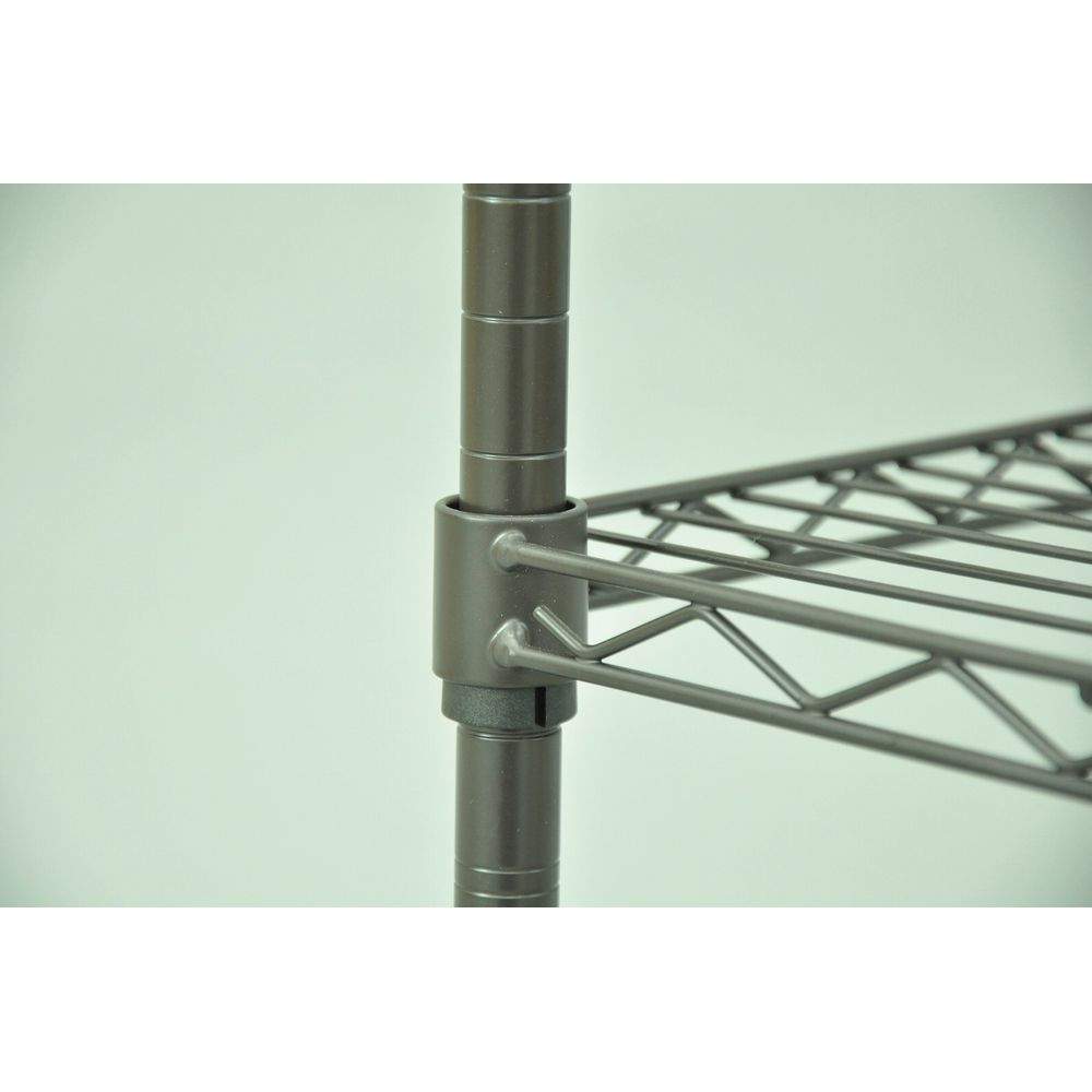 送料無料】エイ・アイ・エス 19φスチールラックセット 3段 ブラウン NS