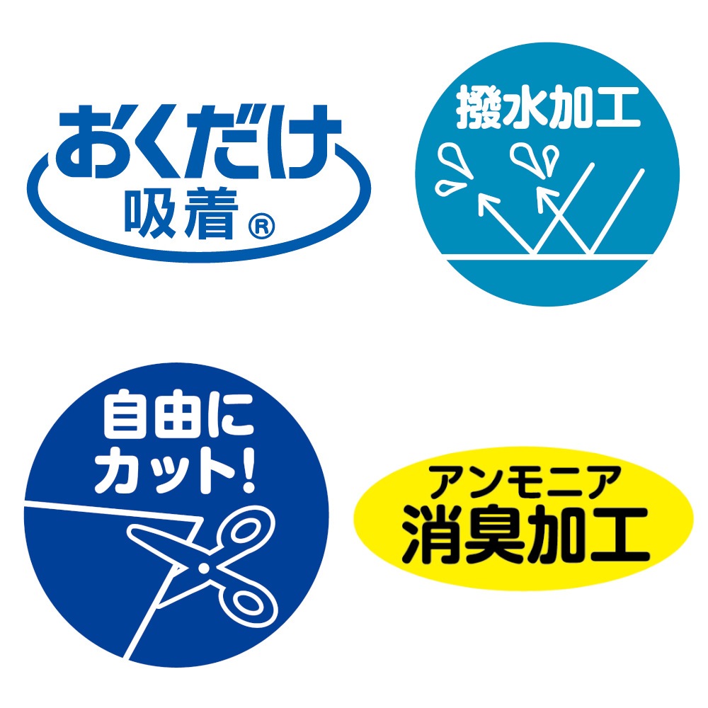 【送料無料】サンコー おくだけ吸着 ペット用撥水タイルマット 30×30cm 同色 メランジブルー 40枚（20枚入×2）セット販売