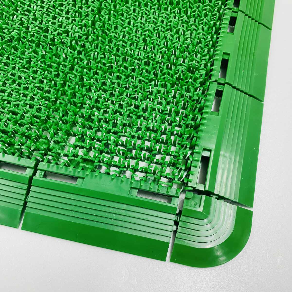 ワタナベ工業 システムターフ用フチ メス型2 グリーン ×20個 セット