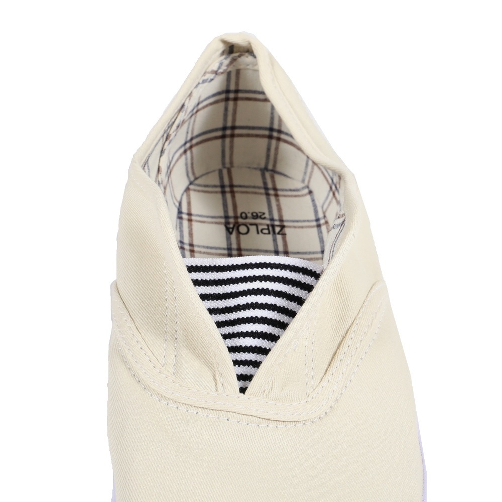 ジプロア スリッポン カックスシューズ ホワイト 23cm スリッポン た