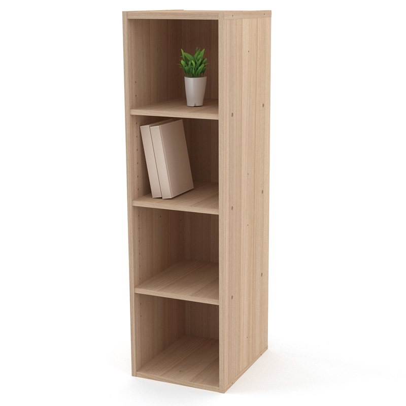 送料無料】組合わせて連結できるBOX コネクトスリム9025 メープル