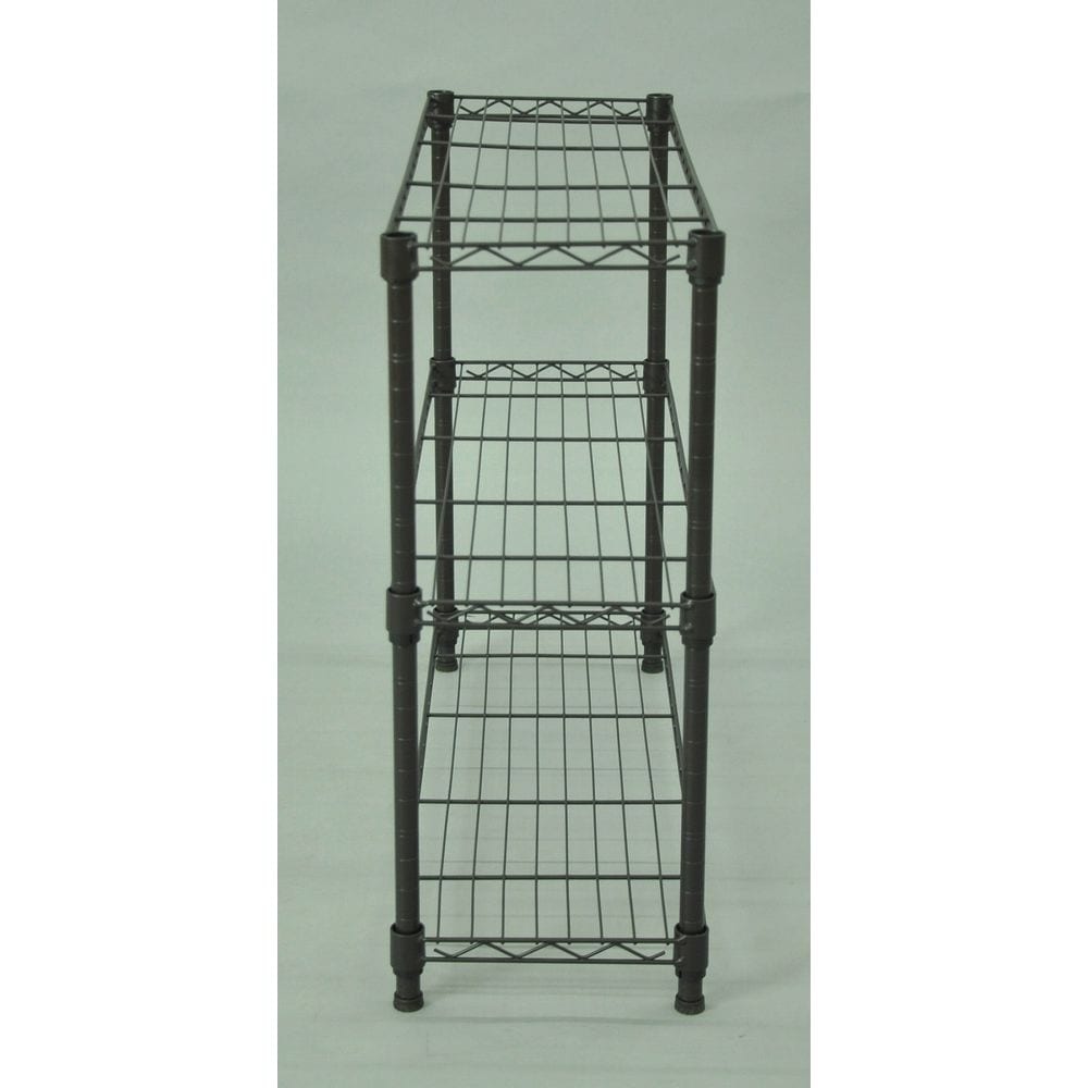 送料無料】エイ・アイ・エス 19φスチールラックセット 3段 ブラウン NS