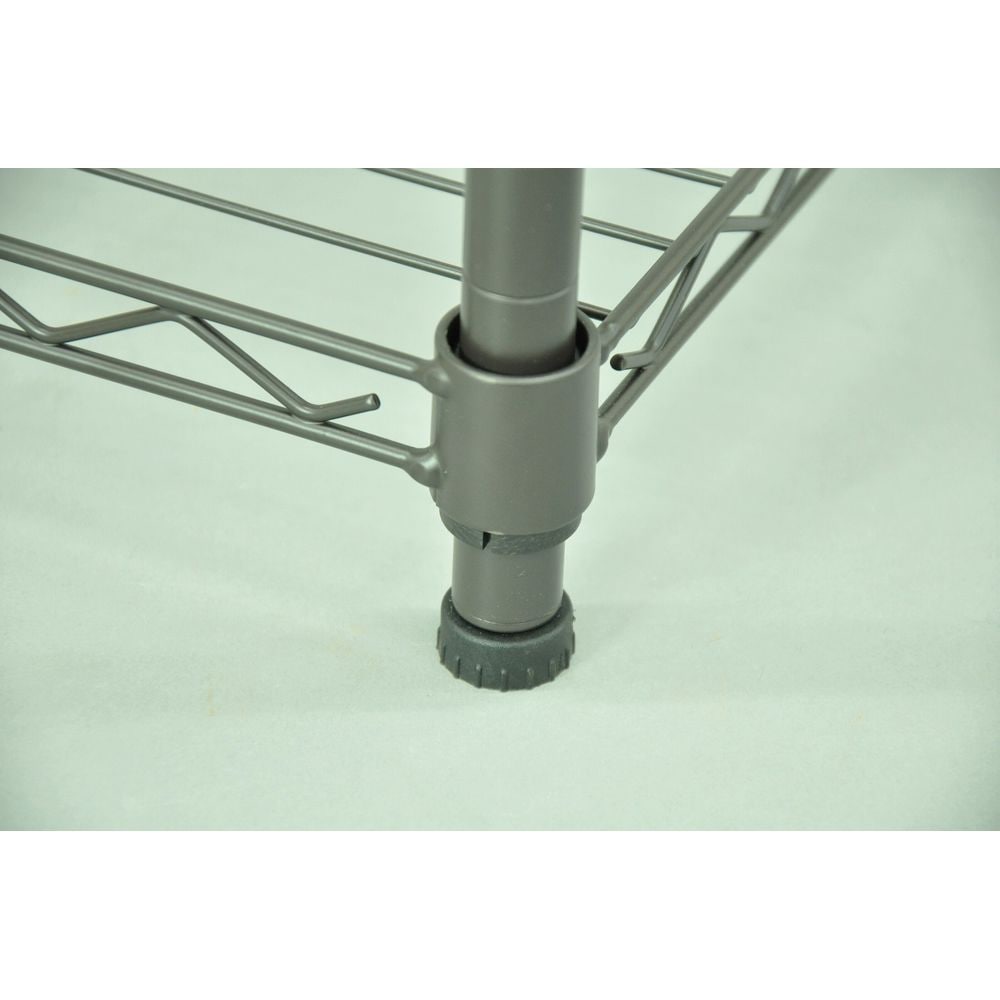 送料無料】エイ・アイ・エス 19φスチールラックセット 3段 ブラウン NS