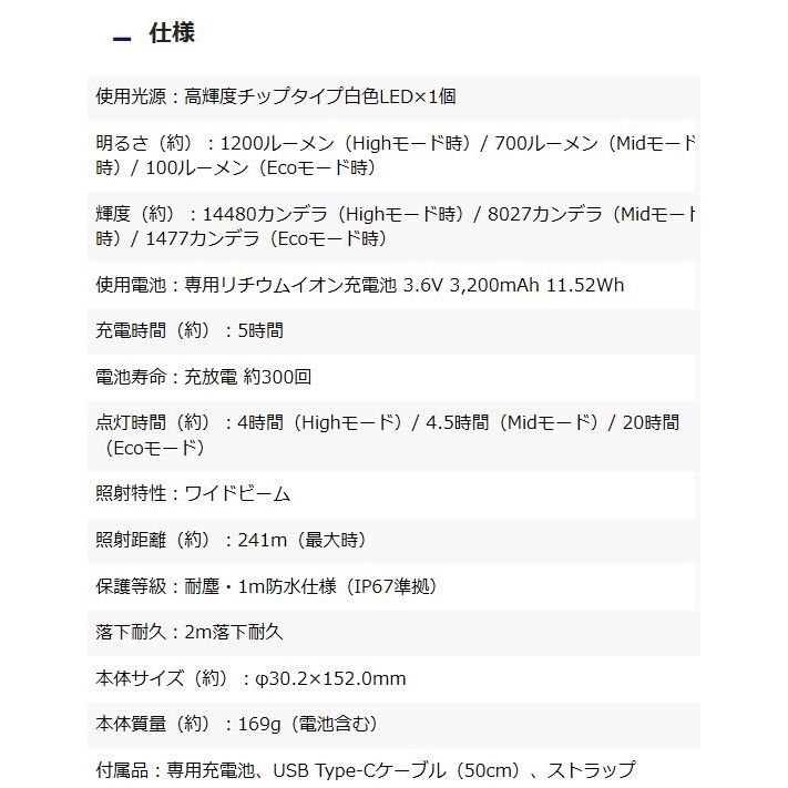 【送料無料】ジェントス LEDトーチライト K-FORCE ケーフォース KF-186R