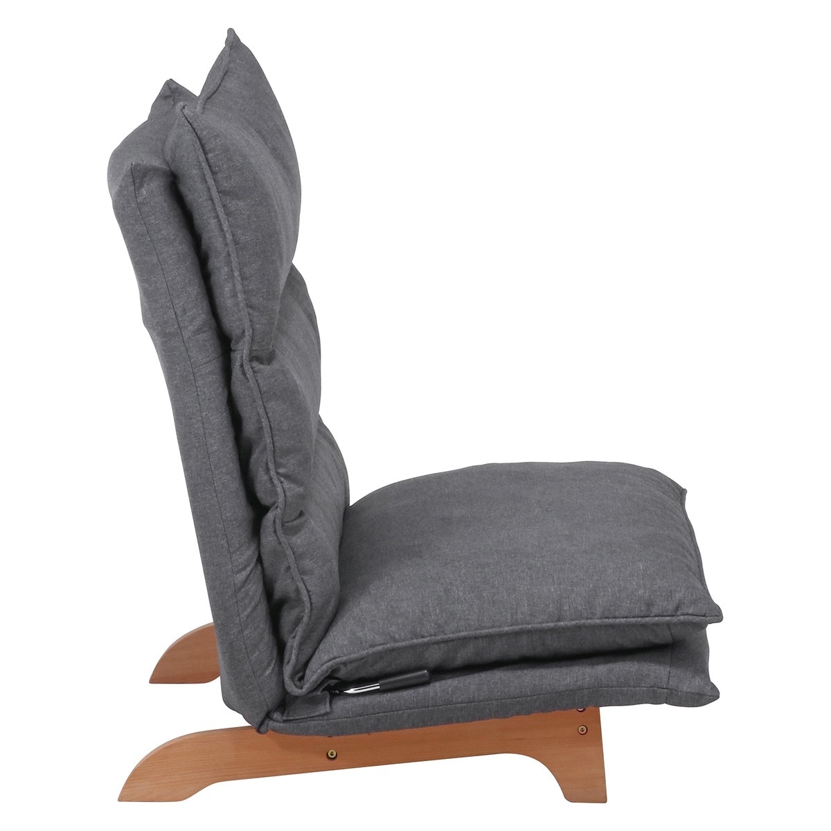 送料無料】不二貿易 ダブルクッション座椅子 フィット2 1P DGY