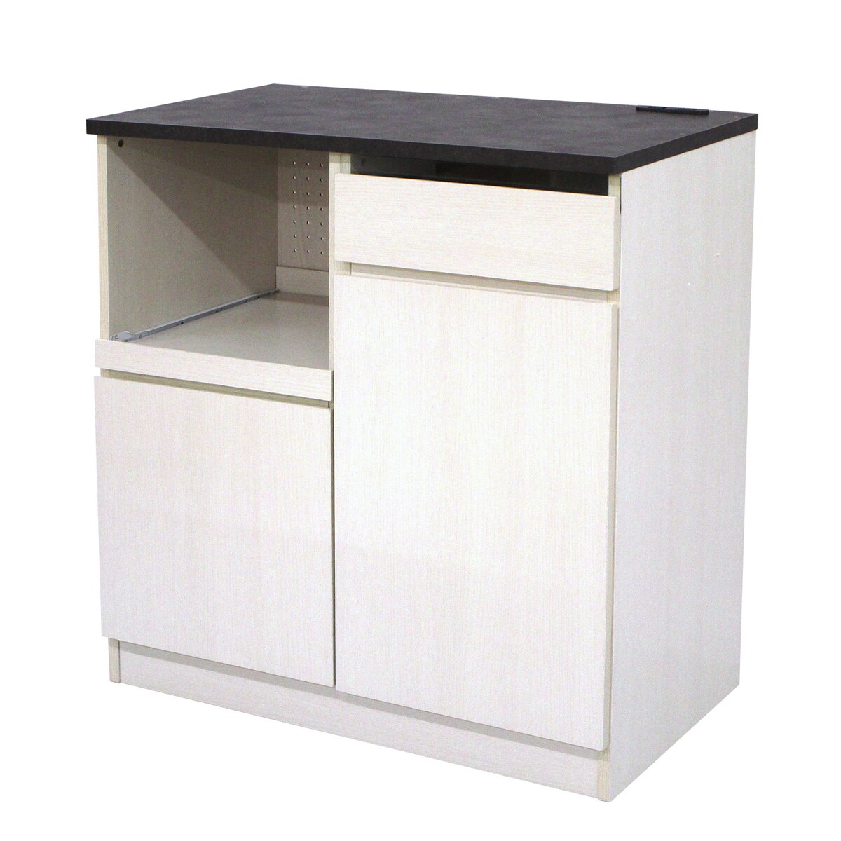 エイアイエス　キッチンカウンター食器棚レンジ台　レンジボードWhiteカントリー 送料無料】エイ・アイ・エス ジェメリ レンジ台 GEM-02 WH 【メーカー