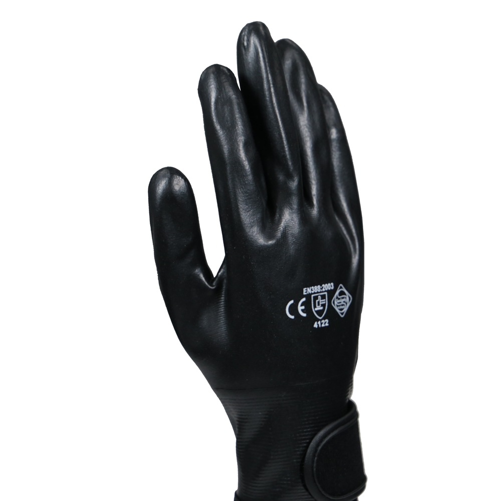 ジプロア ソフトニトリルグローブ マジック付 ブラック M N3111 | 作業