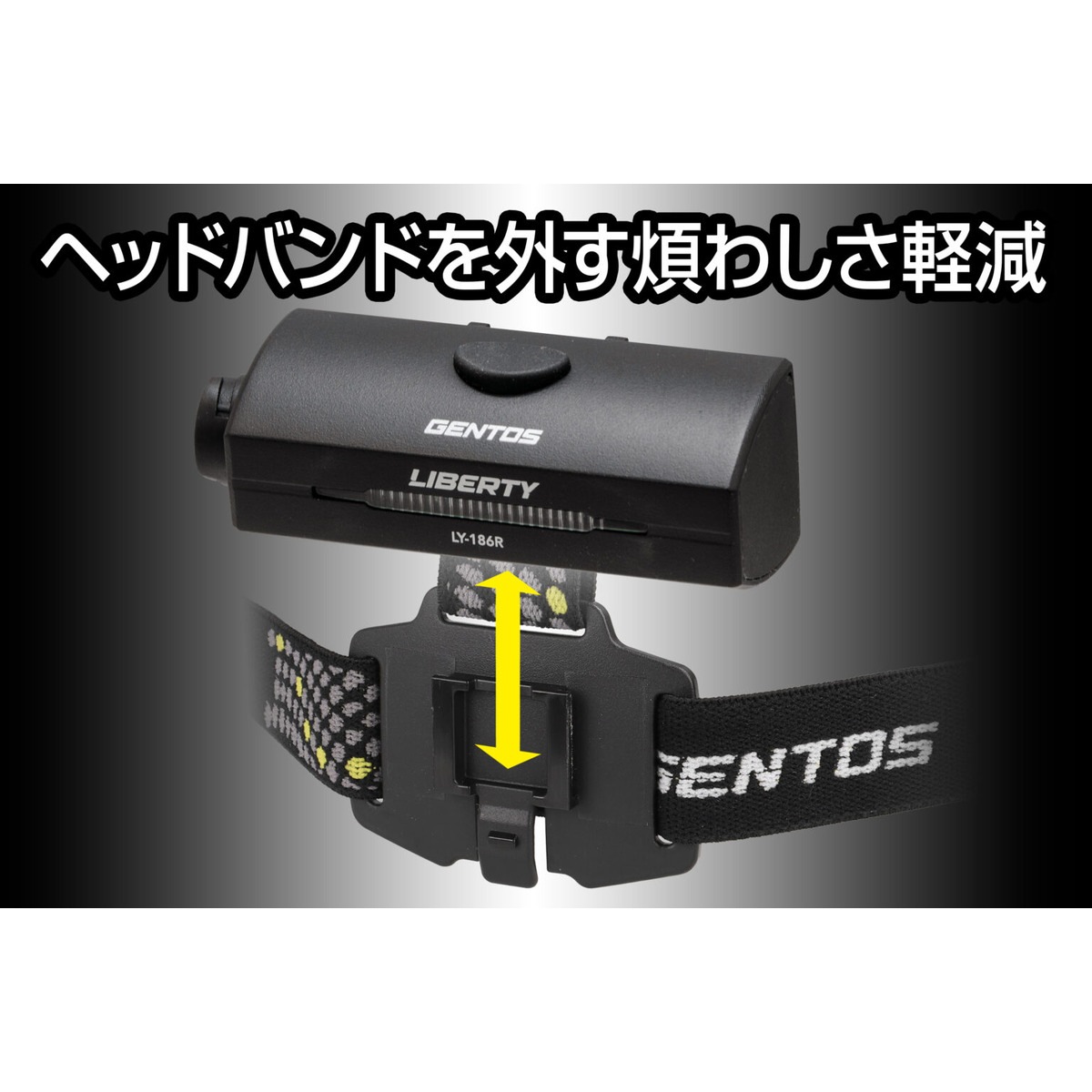 【送料無料】ジェントス LEDヘッドライト LIBERTY リバティ LY-186R