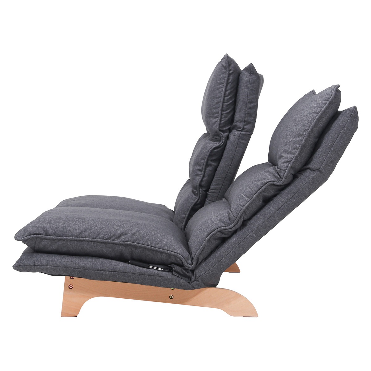 《新品・送料無料》ダブルクッション座椅子　フィット２　２Ｐ　ＤＧＹ 送料無料】不二貿易 ダブルクッション座椅子 フィット2 2P DGY