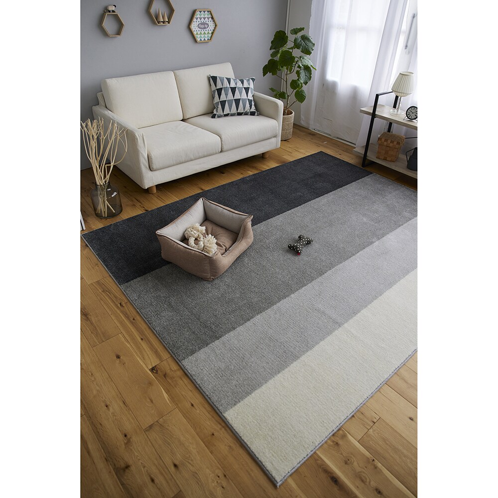送料無料】スミノエ ラグマット ワグ 190×240cm グレー 【メーカー直送