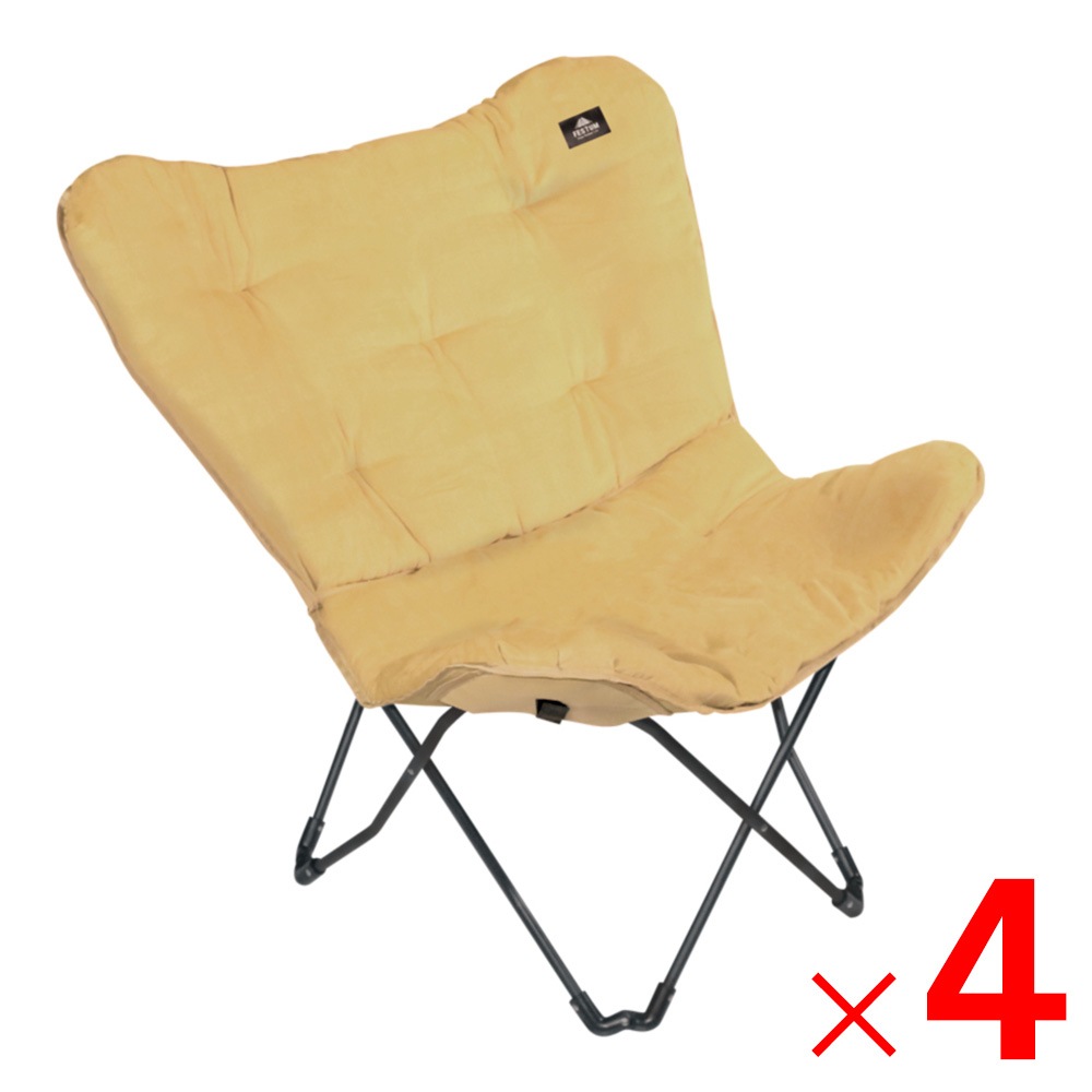 【送料無料】フェスタム ソファーチェア ベージュ AC5723-BE×4脚 セット販売