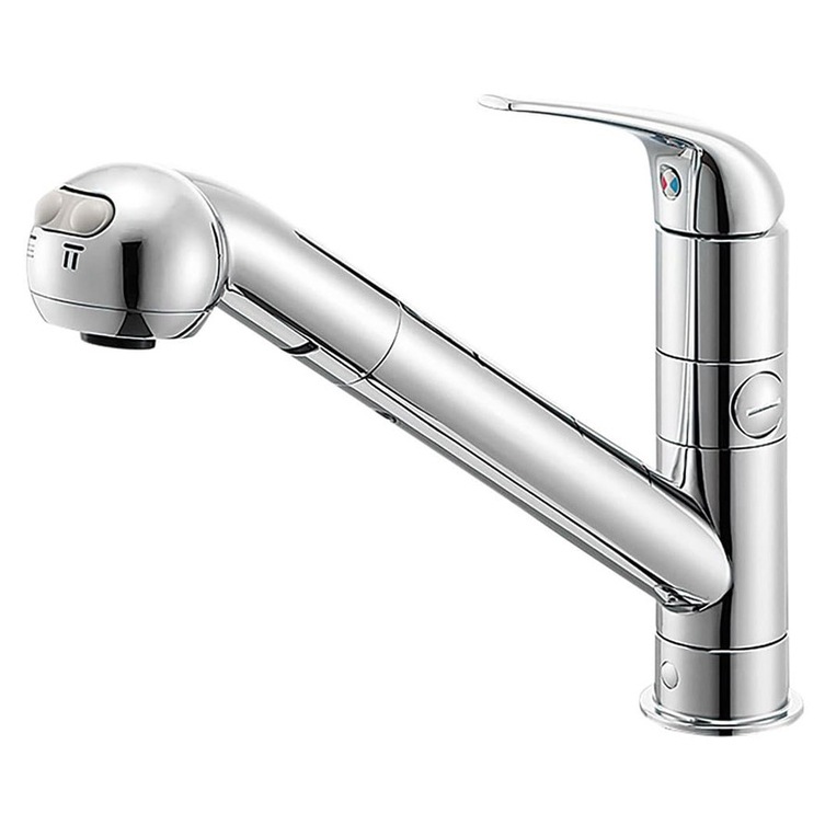 気分屋JJさん専用　2口 シングルワンホール分岐混合栓 | 商品のご案内 | SANEI