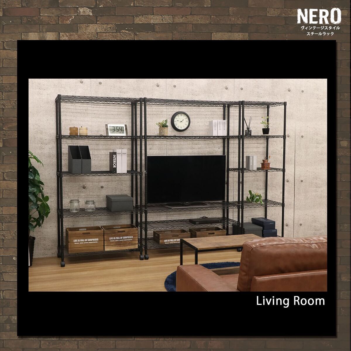 スチールラック　5段　幅120cm メタルラック　収納ラック　ブラック Amazon｜アイリスプラザ ラック スチールラック メタルラック 幅120cm