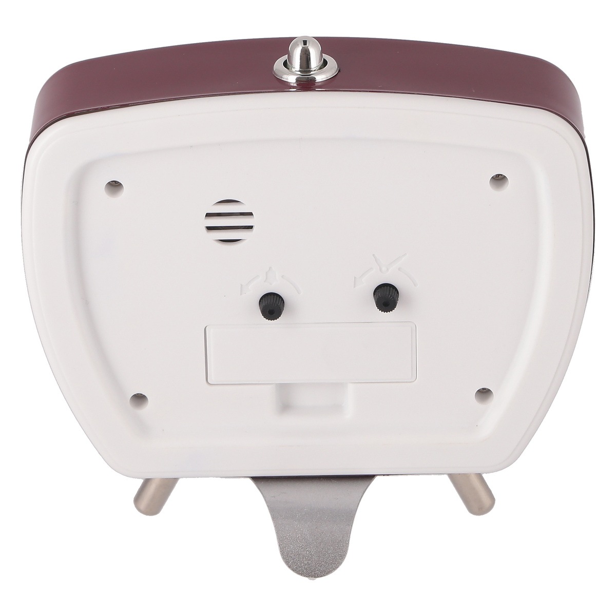 送料無料】欠品 次回9月中旬 不二貿易 置時計レトロ レッド EG7102