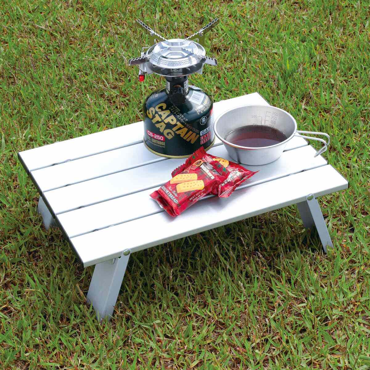 キャプテンスタッグ アルミロールテーブル コンパクト M-3713