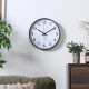 【送料無料】不二貿易 静音式掛時計シンプル 25cm BK 6028 【メーカー直送・代引不可・置配不可・配送地域限定】
