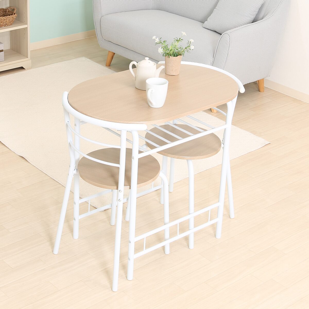 送料無料】不二貿易 ダイニング3点セット WH 14599 TH3015-1  