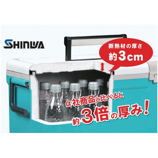 送料無料】伸和 ホリデーランドクーラー 27H W ホワイト 27L 大型