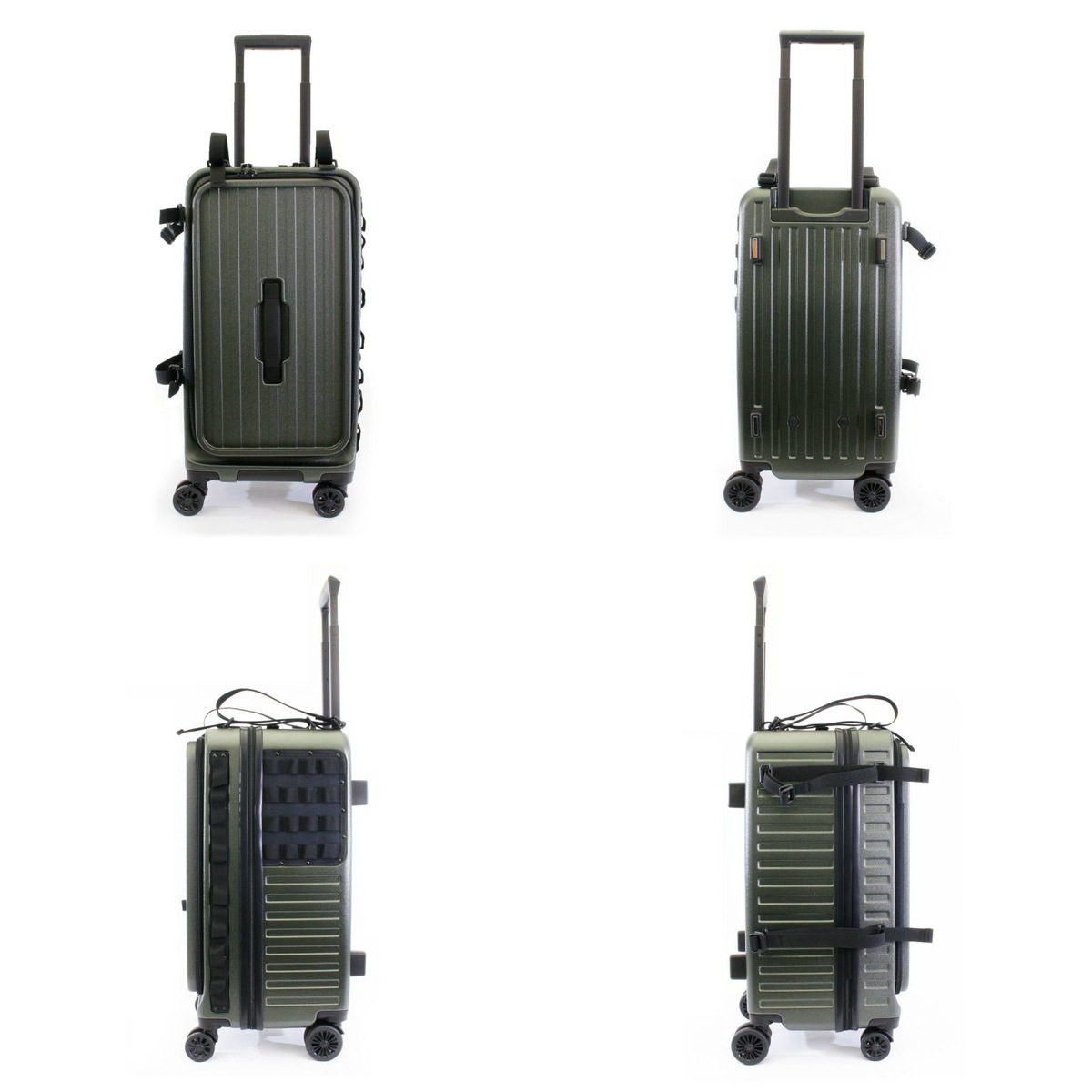 【送料無料】ハピタスプラス アウトドアキャリーS カーキ HPL2268-S 【メーカー直送・代引不可・置配不可】
