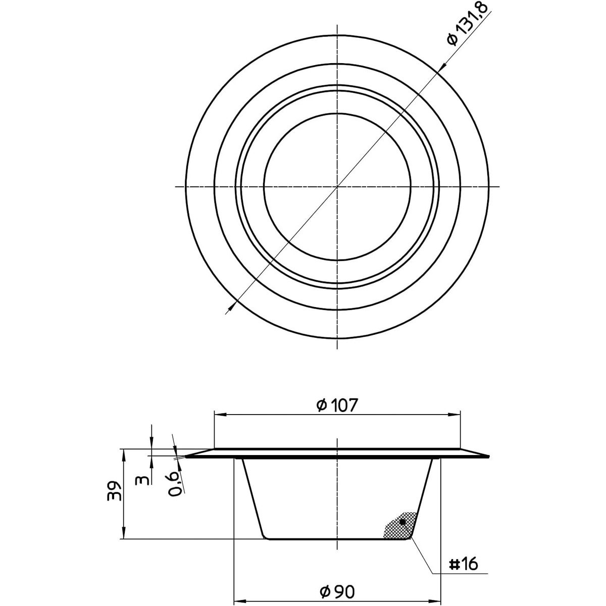 サンエイ SANEI ツバ広ゴミこし PH621A-2L
