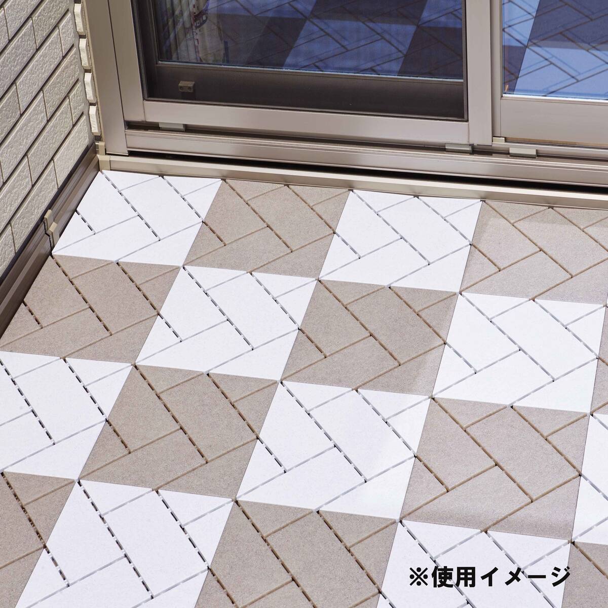 送料無料】ワタナベ工業 ジョイント式床材 システムタイル グレー 30