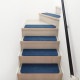 【送料無料】ラグタス 階段マット ワイド 22×70cm ネイビー NV ×15枚 ケース販売