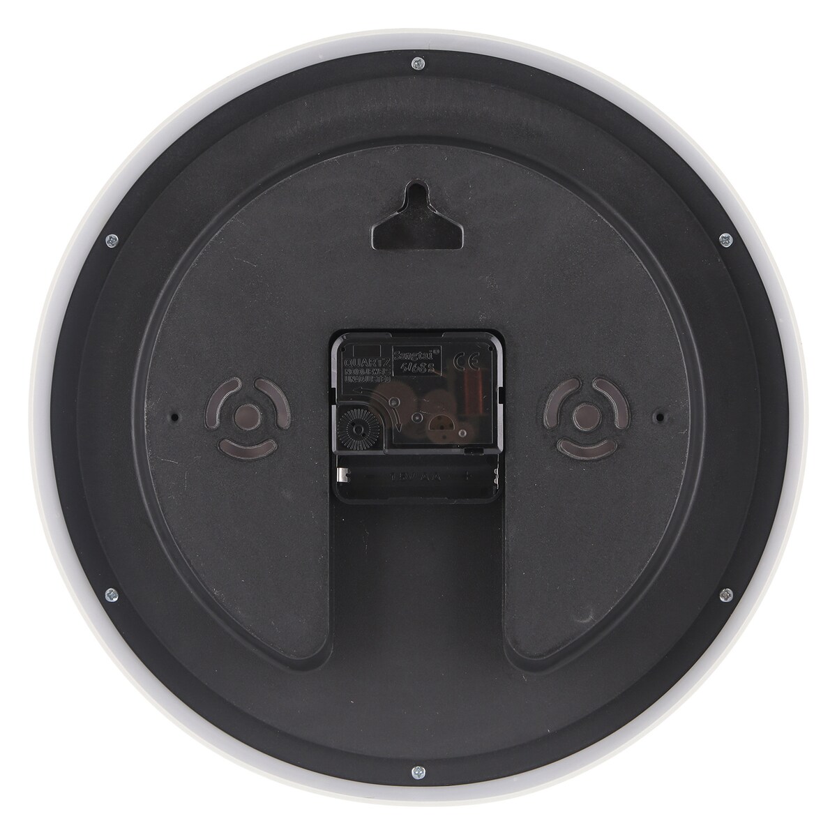 【送料無料】欠品中 次回4月上旬予定 不二貿易 掛時計 温湿度計付 アーバン 25cm WH 8019 【メーカー直送・代引不可・置配不可・配送地域限定】