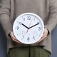 【送料無料】欠品中 次回4月上旬予定 不二貿易 掛時計 温湿度計付 アーバン 25cm WH 8019 【メーカー直送・代引不可・置配不可・配送地域限定】