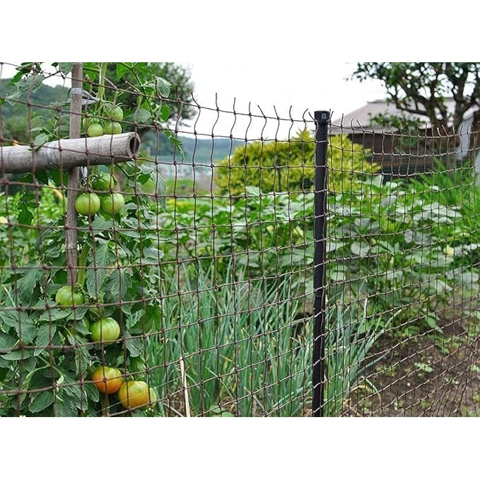 日本マタイ 強力フェンスネット 1m×5m ブラウン | 防鳥・防獣用品,防獣
