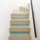 【送料無料】ラグタス 階段マット ワイド 22×70cm ミントブルー MBL ×15枚 ケース販売