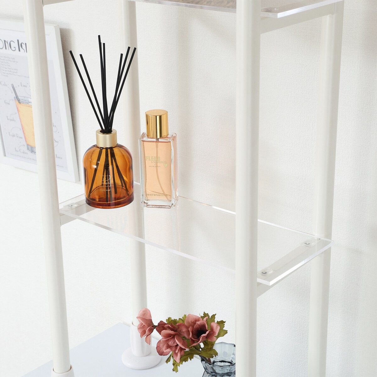 【送料無料】不二貿易 上置き突っ張りシェルフ BAAL WH CW2716-C0 【メーカー直送・代引不可・置配不可・配送地域限定】