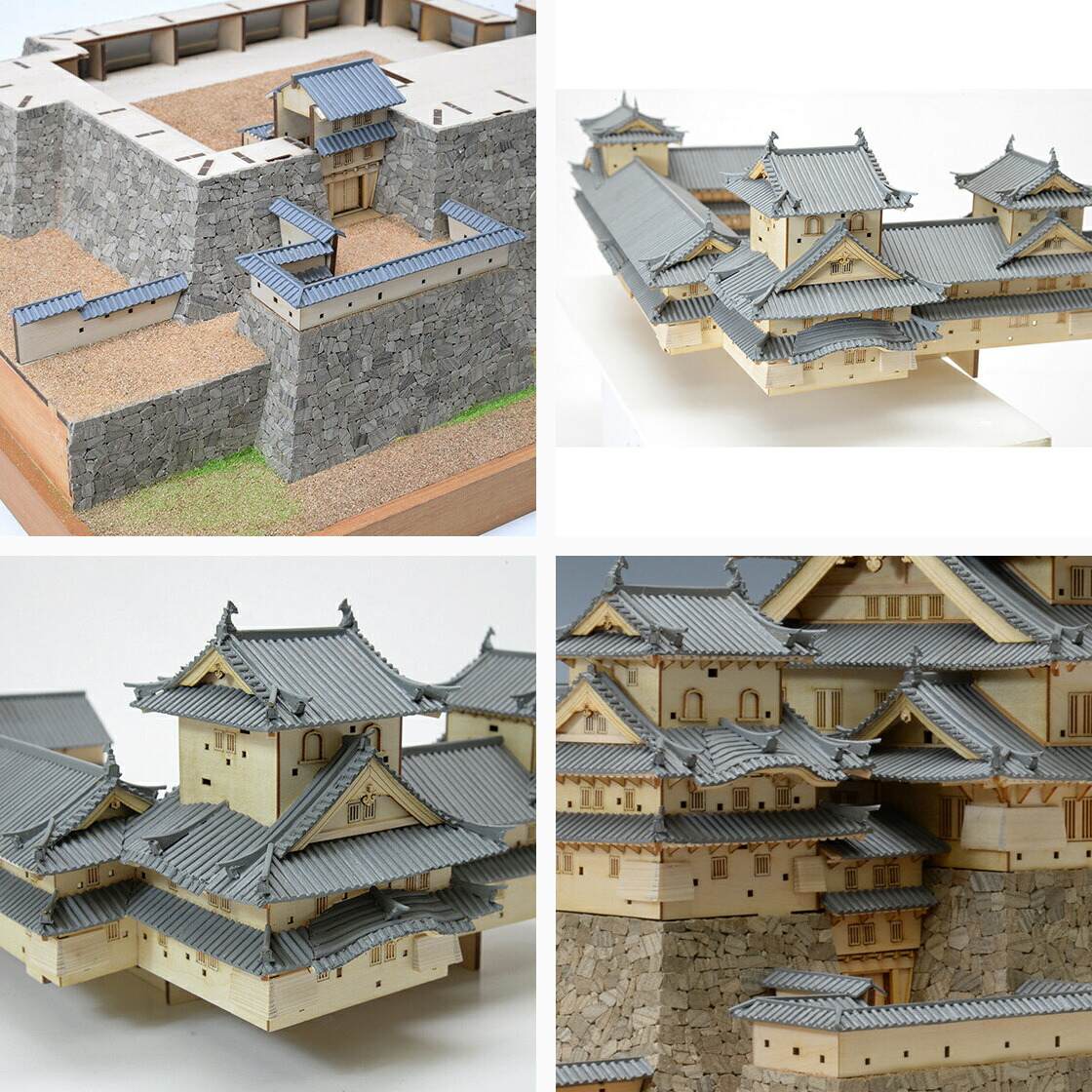 送料無料】ウッディジョー 木製建築模型 1/150 姫路城 | アート