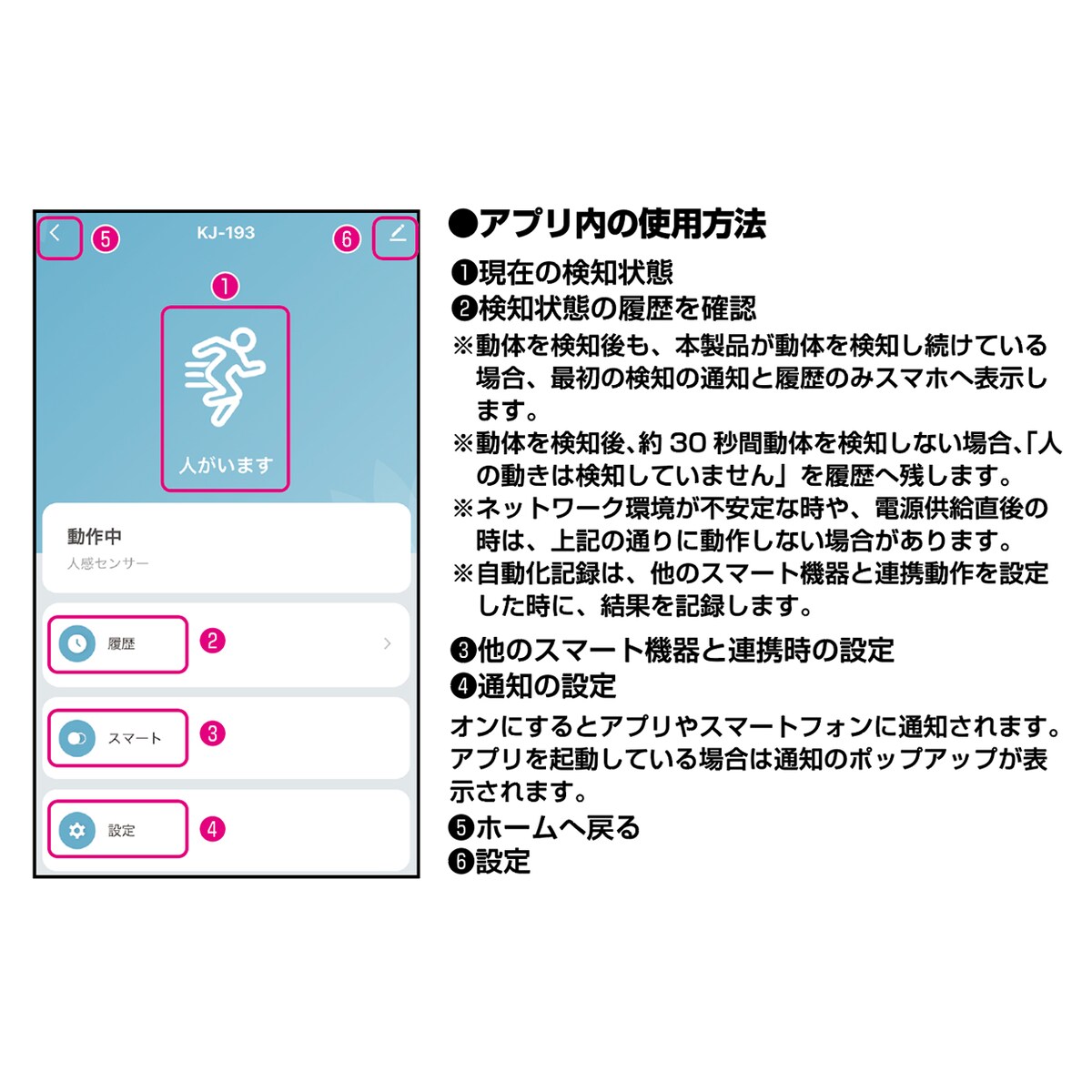 カシムラ スマート人感センサー KJ-193
