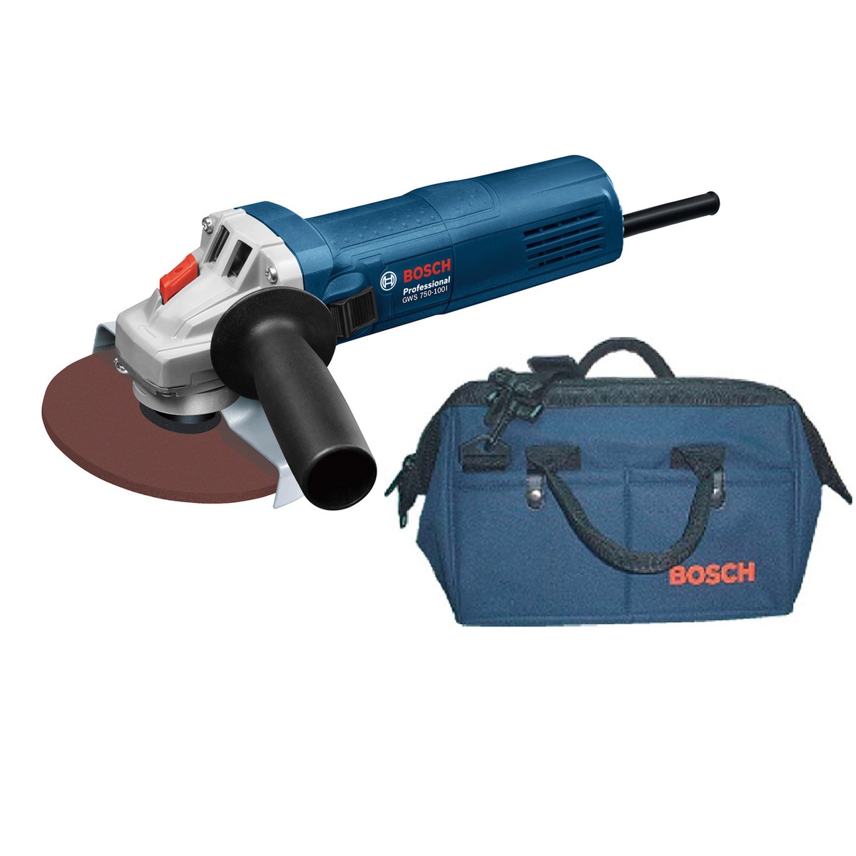 【送料無料】ボッシュ 100mmグラインダー バック付 GWS750-100IJ2