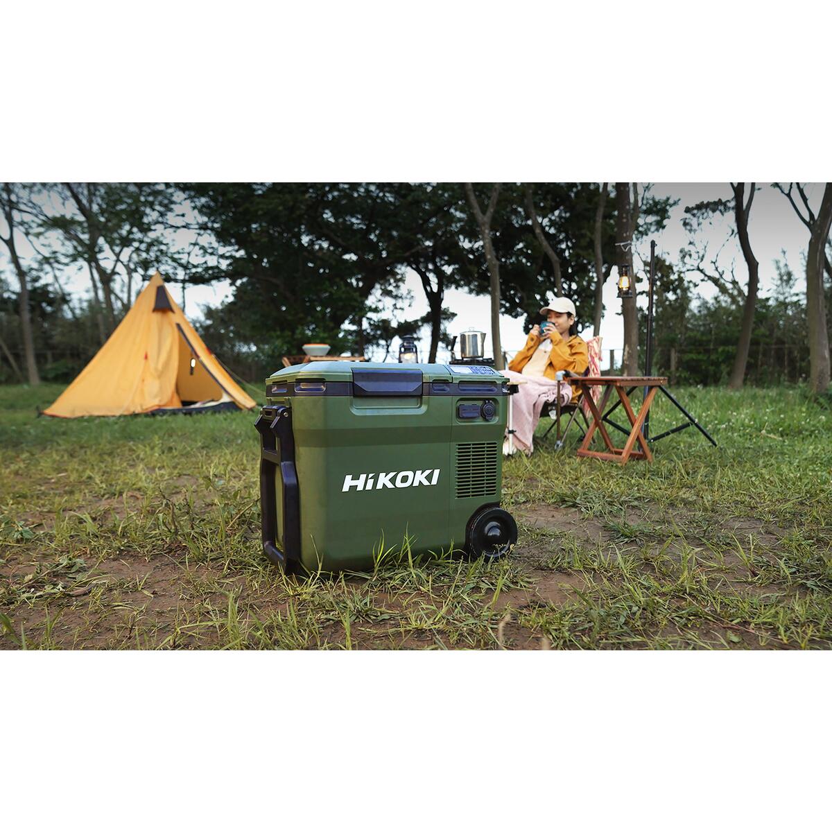 【送料無料】【蓄電池2個付き】ハイコーキ HiKOKI 18Vコードレス冷温庫 16L フォレストグリーン UL18DC(WMGZ) 蓄電池・充電器セット＋蓄電池BSL36A18X付