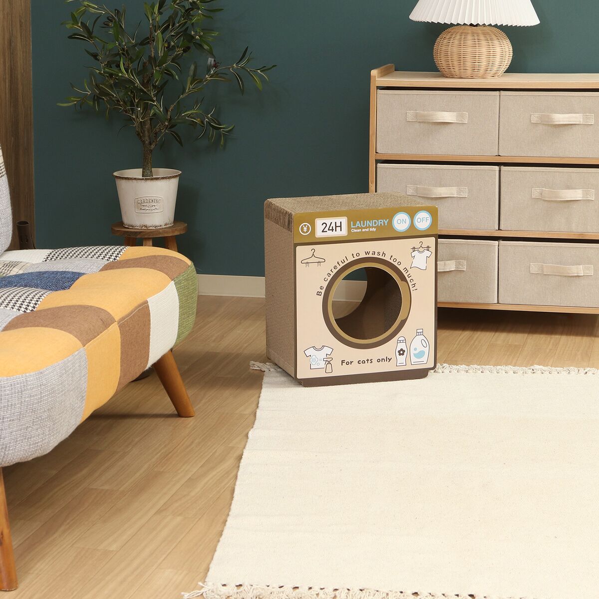 送料無料】不二貿易 猫の爪とぎ ランドリー 54225/MU ×2個