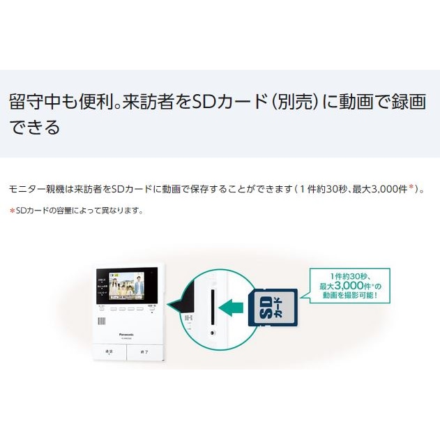 送料無料】パナソニック ワイヤレスモニター付テレビドアホン 2-7